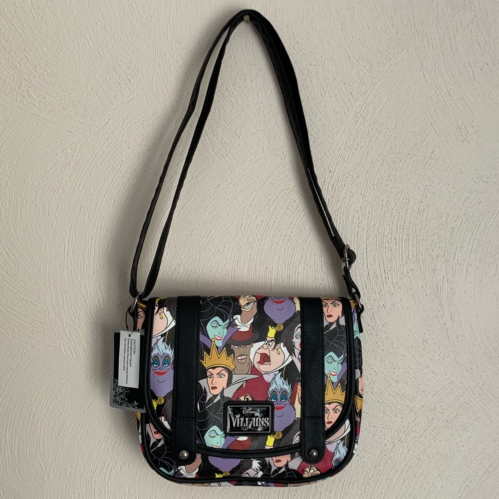 Loungefly Disney Villians Saddle Crossbody NWT